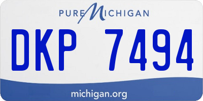 MI license plate DKP7494
