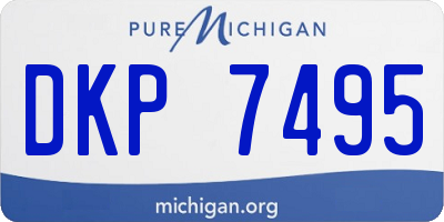 MI license plate DKP7495