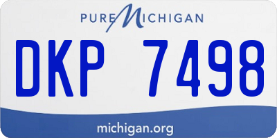 MI license plate DKP7498