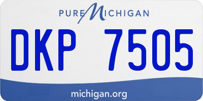 MI license plate DKP7505