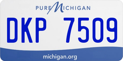 MI license plate DKP7509