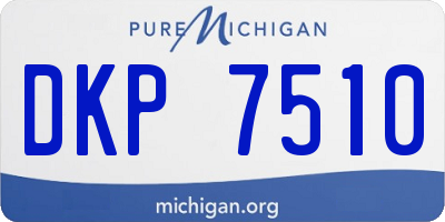 MI license plate DKP7510