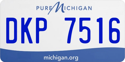 MI license plate DKP7516