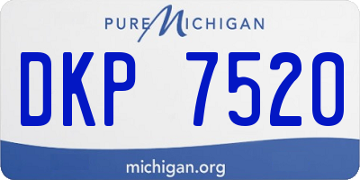 MI license plate DKP7520