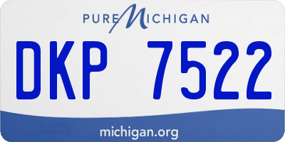 MI license plate DKP7522