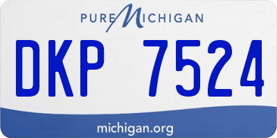MI license plate DKP7524