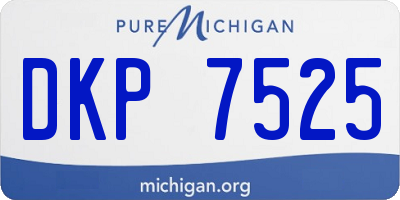 MI license plate DKP7525