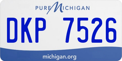MI license plate DKP7526