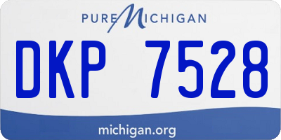 MI license plate DKP7528