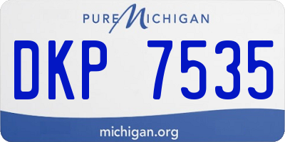 MI license plate DKP7535