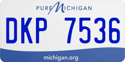 MI license plate DKP7536