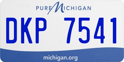 MI license plate DKP7541