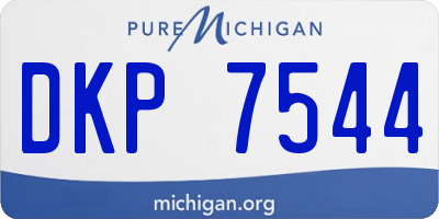 MI license plate DKP7544