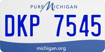 MI license plate DKP7545
