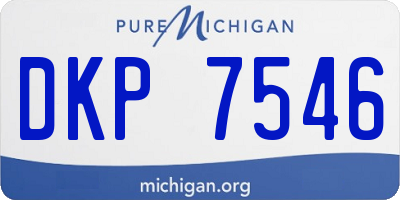 MI license plate DKP7546