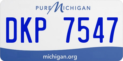 MI license plate DKP7547