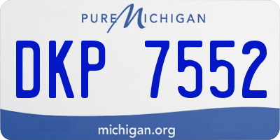 MI license plate DKP7552