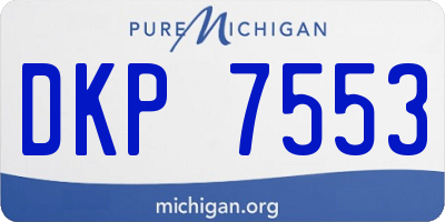 MI license plate DKP7553