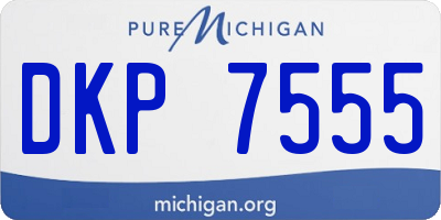 MI license plate DKP7555