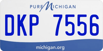 MI license plate DKP7556