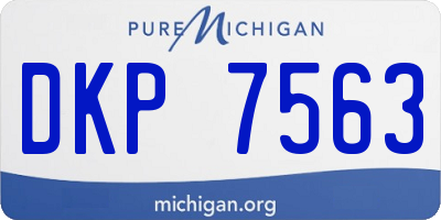 MI license plate DKP7563