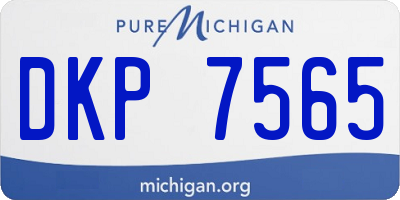 MI license plate DKP7565