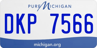 MI license plate DKP7566
