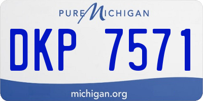 MI license plate DKP7571