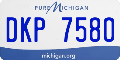 MI license plate DKP7580