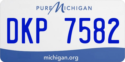 MI license plate DKP7582