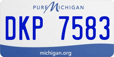 MI license plate DKP7583