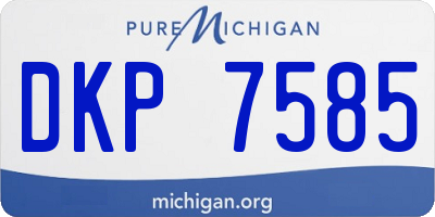 MI license plate DKP7585