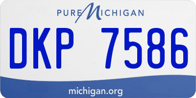 MI license plate DKP7586