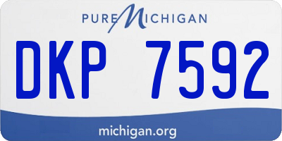 MI license plate DKP7592