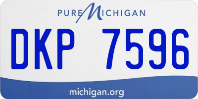 MI license plate DKP7596