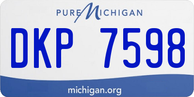 MI license plate DKP7598