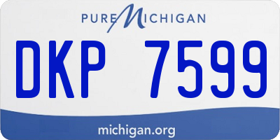 MI license plate DKP7599