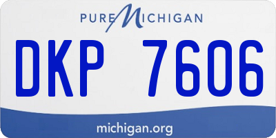 MI license plate DKP7606