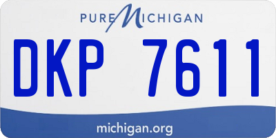 MI license plate DKP7611