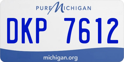 MI license plate DKP7612