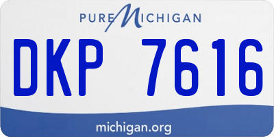 MI license plate DKP7616