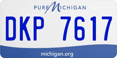 MI license plate DKP7617