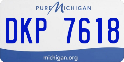 MI license plate DKP7618