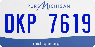 MI license plate DKP7619