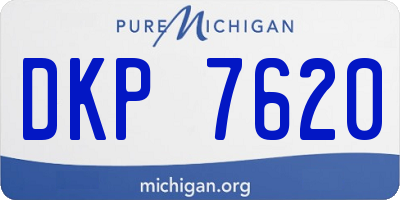 MI license plate DKP7620
