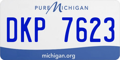 MI license plate DKP7623