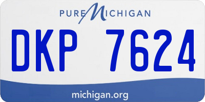 MI license plate DKP7624
