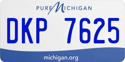 MI license plate DKP7625