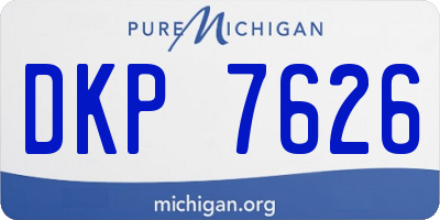 MI license plate DKP7626
