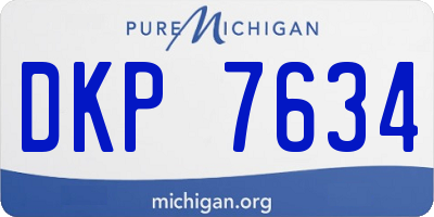 MI license plate DKP7634